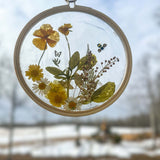 Suncatcher Wall Decor - Pressed Floral Garden Inspired Home Decor
