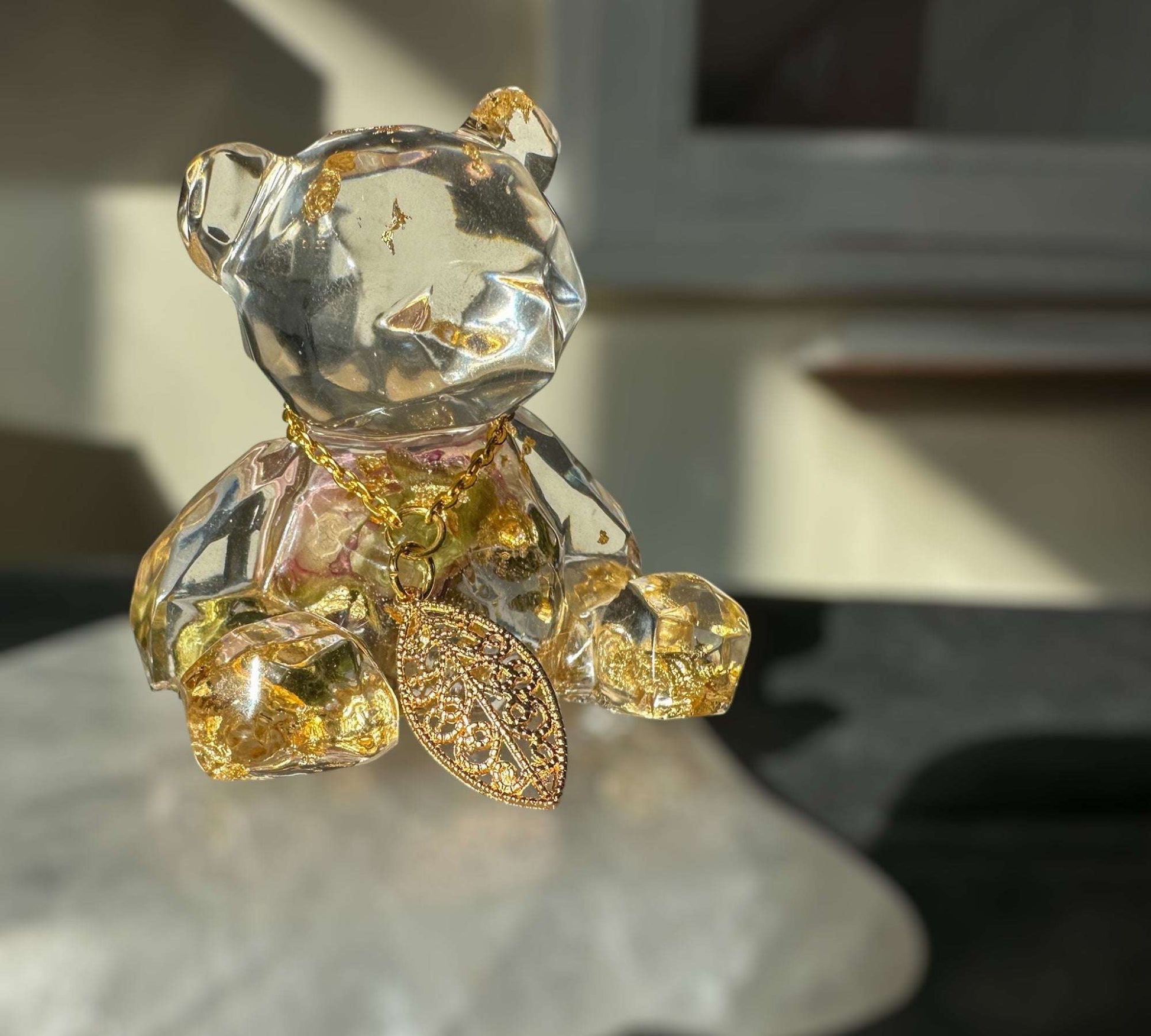 Charm Bears - Whimsical Resin Geometric Dried Flower Bear