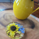 Golden Blooms Sunflower Coaster - Stylish Home Decor Sunflower Accent