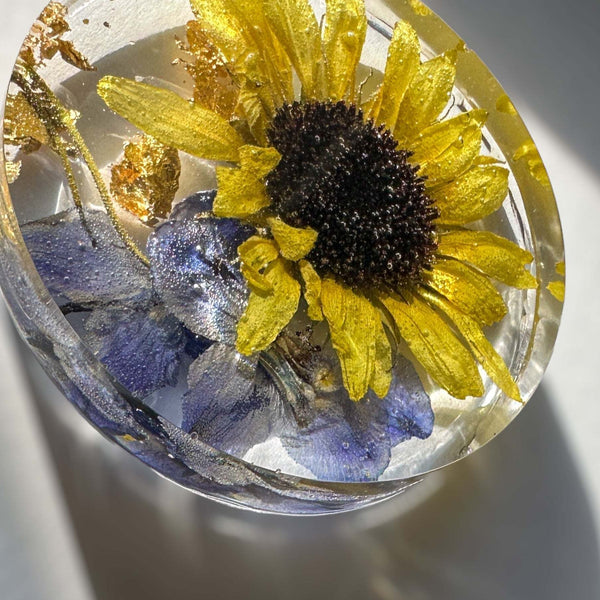 Golden Blooms Sunflower Coaster - Stylish Home Decor Sunflower Accent