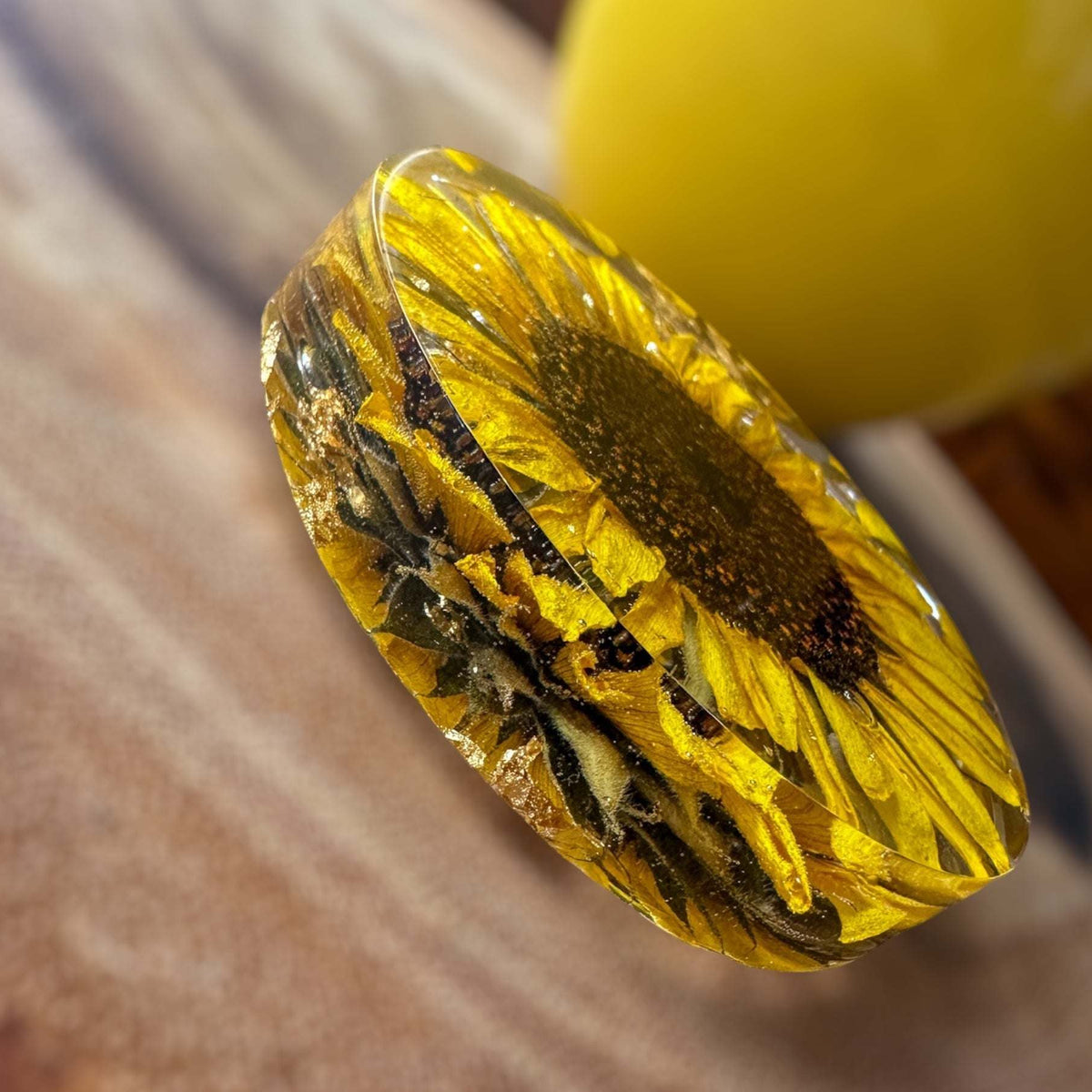 Golden Blooms Sunflower Coaster - Stylish Home Decor Sunflower Accent
