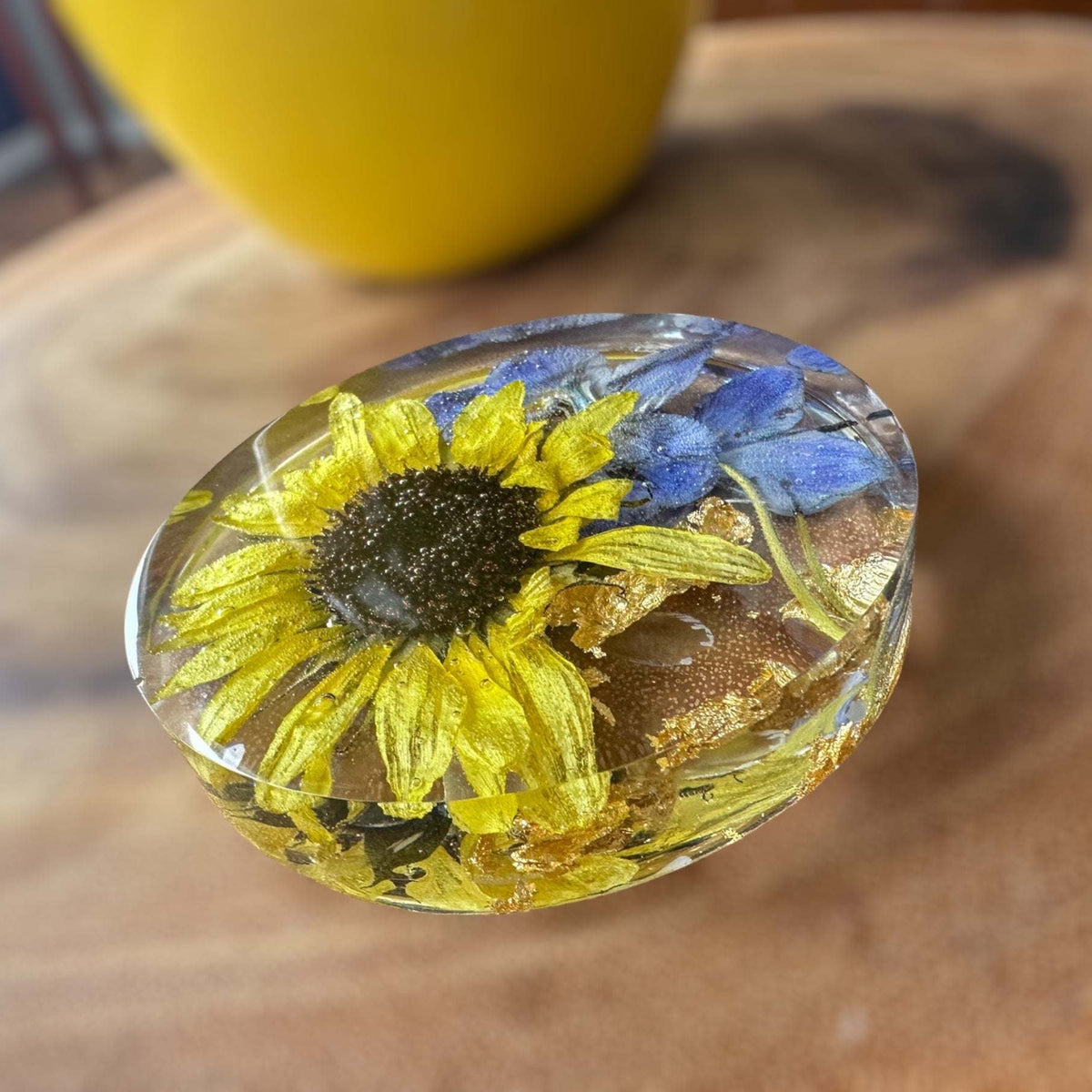 Golden Blooms Sunflower Coaster - Stylish Home Decor Sunflower Accent