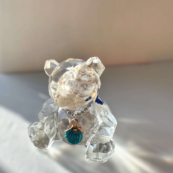 Ocean Inspired Adorable Handmade Coastal Bears with Ocean Charms
