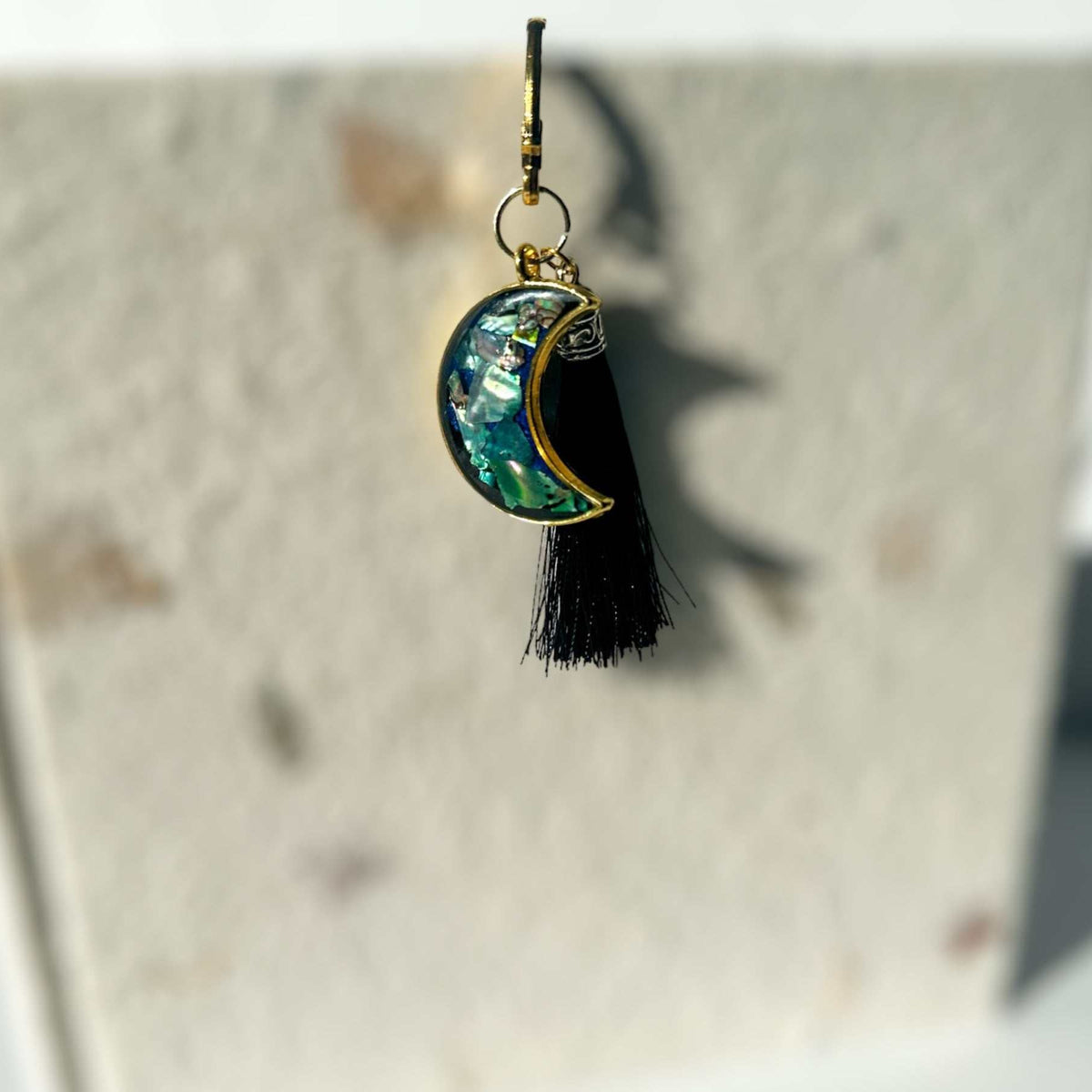 Bookmark - Moon Themed Celestial Elegance with Real Mother of Pearl
