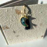 Bookmark - Moon Themed Celestial Elegance with Real Mother of Pearl