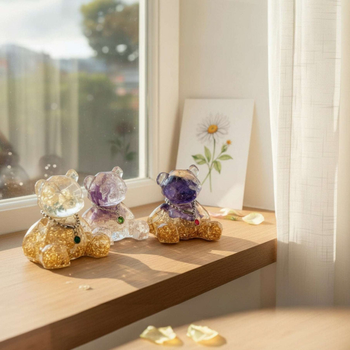 Collier de fleurs du mois de naissance - Commande personnalisée - Pendentif fleur pressée