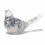 Forget Me Not Songbird forget me not resin bird with real pressed blue forget me not blooms in clear resin, handmade Canada