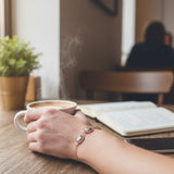 Aurora Peaks Radiance Bracelet - Handmade Northern Lights Mountains