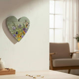 Heart of the Forest Sage Green Wood Art |Handmade Butterfly Decor