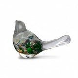 Lucky Four Leaf Clover Bird: Handmade Resin Bird with Four Leaf Clover