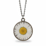 Daisy Timeless Pendant – Real Pressed Flower in Minimalist Resin Charm