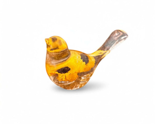 Sunbeam Songbird: Handmade Flower Resin Bird -Everlasting Garden Decor