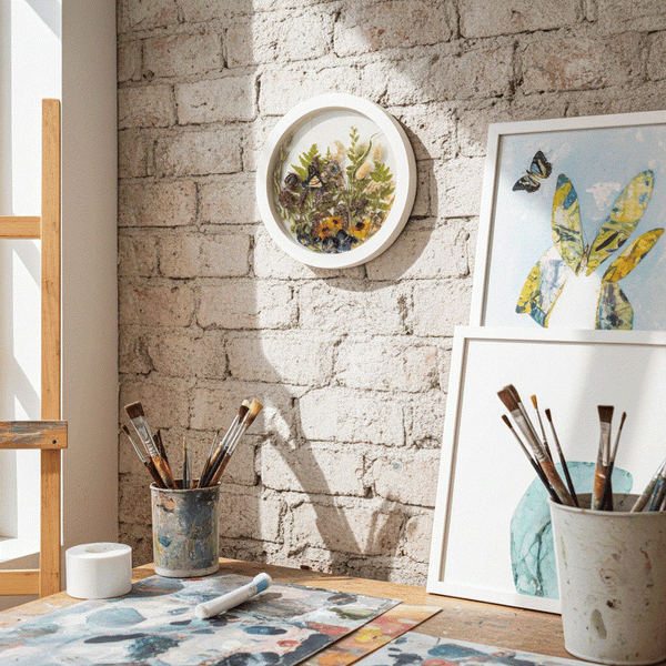 Forest Garden Portal | Handmade Butterfly & Botanical Wall Art