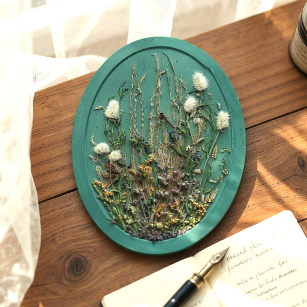Botanical Wall Art - Whispering Meadows #1 Handmade Resin Wall Art