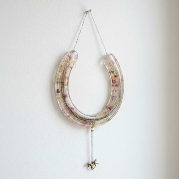 Equine Hair & Botanical Handmade Memorial | The Eternal Bond Horseshoe