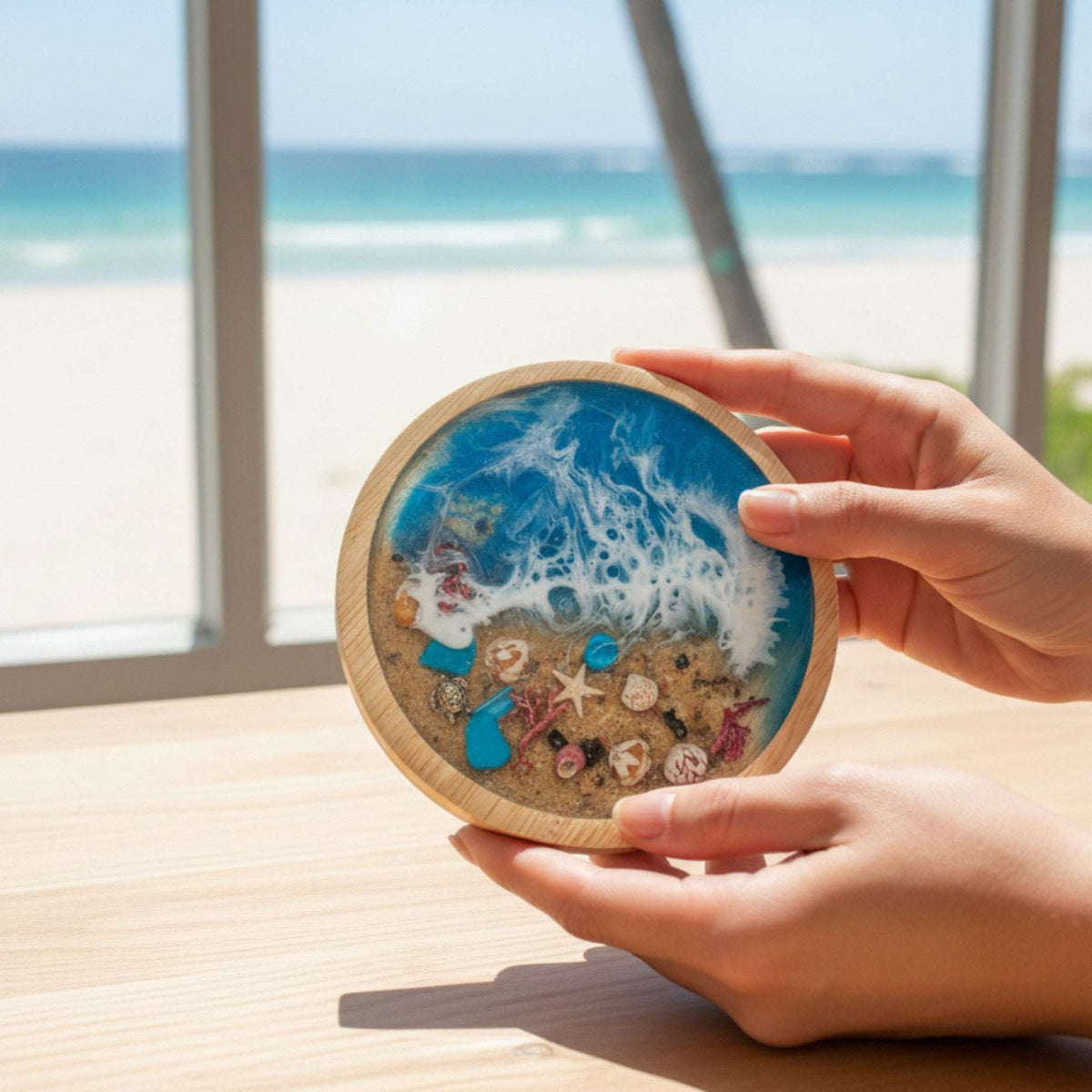 Ocean Lover's Collection Bundle - Bookmark, Coasters & Car Charm