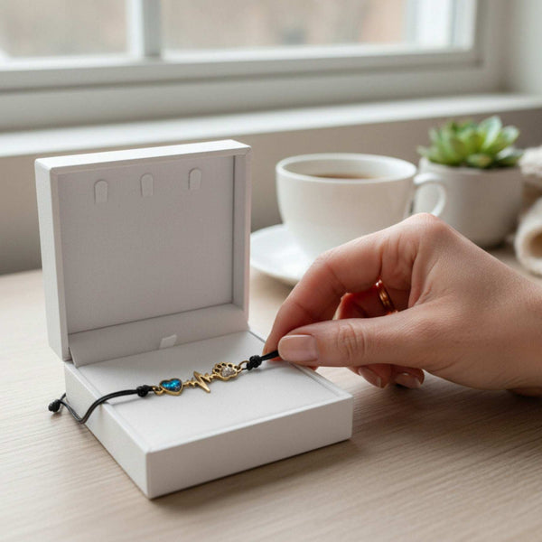 Pet Memorial Bracelet - Handmade Pet Paw & Heart Memorial Bracelet