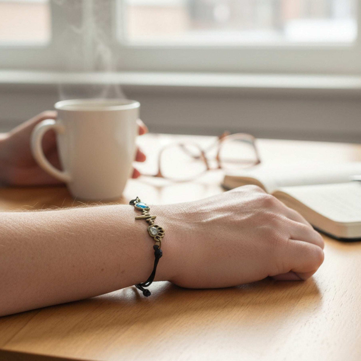 Pet Memorial Bracelet - Handmade Pet Paw & Heart Memorial Bracelet