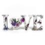 Pressed Flower Resin Decor Violet LOVE 