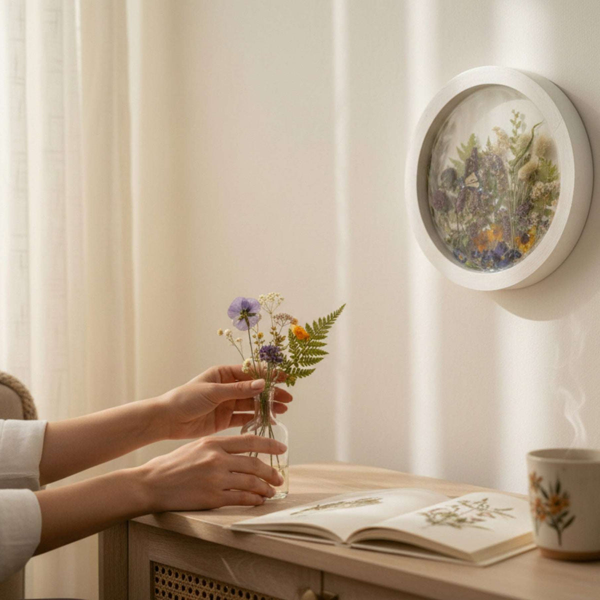 Forest Garden Portal | Handmade Butterfly & Botanical Wall Art