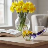 Springs First Songbird - Handmade Daffodil & Crocus Resin Bird