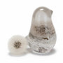 Wish Keeper Songbird dandelion resin bird decor with whole preserved dandelion clock in clear resin, handmade Canada