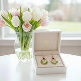 Tulip Dreams: Handcrafted Resin Earrings in Vibrant Tulip Hues