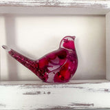 Berry Songbird - Handmade Unique Red Berry Resin Bird Decor