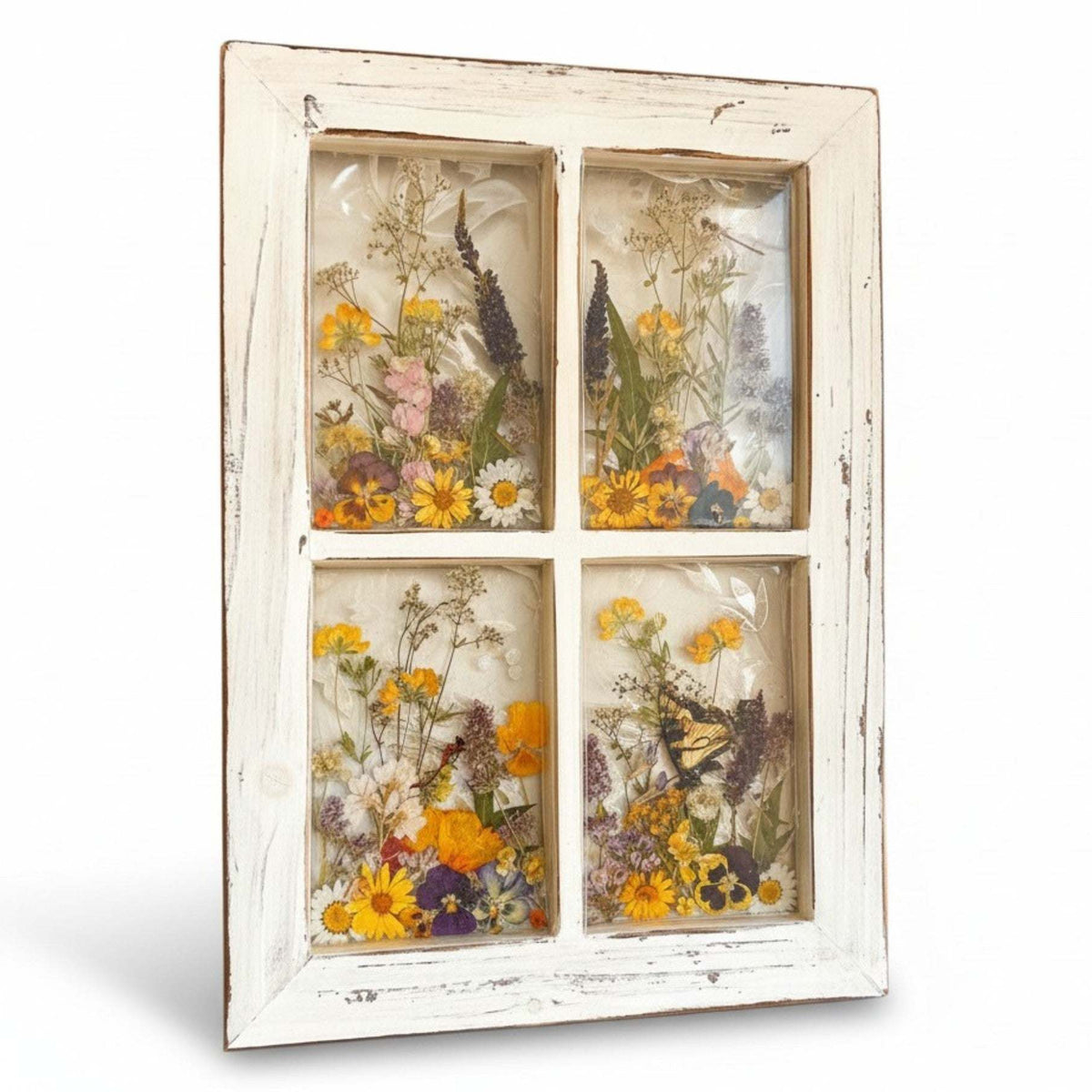 Everlasting Garden Window | Pressed Flower Window Frame Wall Art