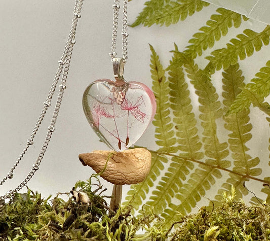 Fairy Wishes Mini Heart Pendant Inspired by Mother Nature Herself