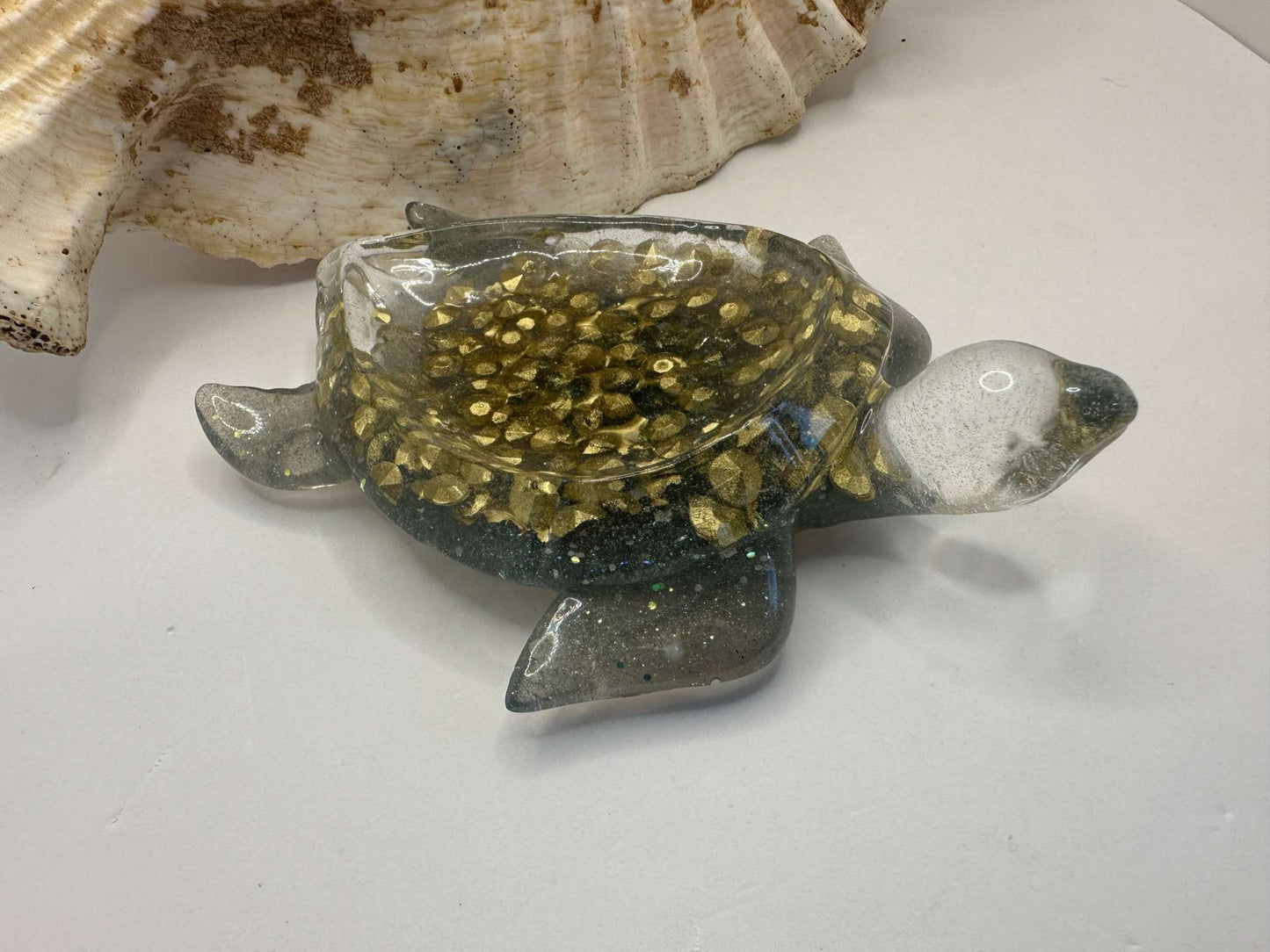 Turtle Tray - Golden Green