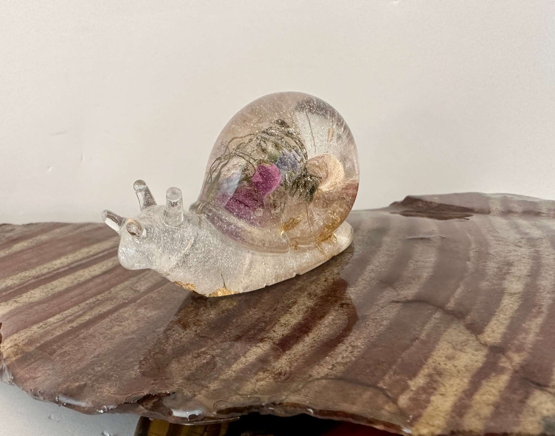 Snail Decor - Handmade Resin Decor for Fairy Gardens