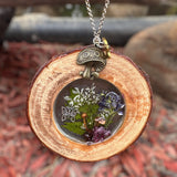 Suncatcher Enchanted Forest: Wood Slice Suncatcher Home Decor Gift Idea