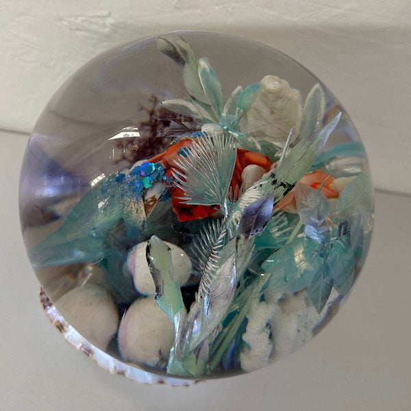 Ocean Sphere Resin Under the Sea Handmade Lighted Home Decor 