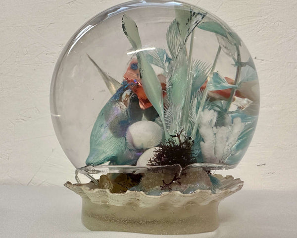 Ocean Sphere Resin Under the Sea Handmade Lighted Home Decor 