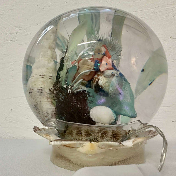 Ocean Sphere Resin Under the Sea Handmade Lighted Home Decor 